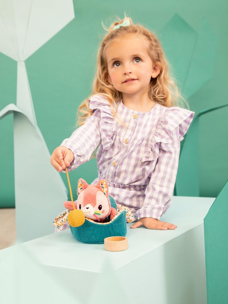 Lilliputiens Jeanne Cat with Basket soft toy - British product