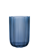 John Lewis Villeroy & Boch Fleur Glass Vase Bleu 22.5cm- Buy online at McGrocer