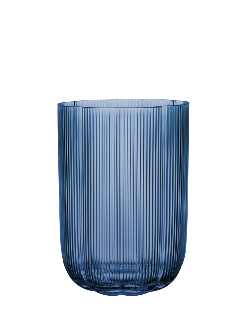 Villeroy & Boch glass vase Fleur blue 22.5cm, UK version