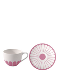 Villeroy & Boch porcelain coffee cup and saucer set, Cassis variant, 160ml (British brand)