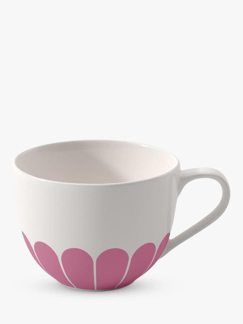 Villeroy & Boch porcelain coffee cup and saucer set, Cassis variant, 160ml (British brand)