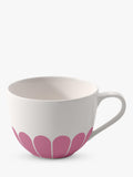 Villeroy & Boch porcelain coffee cup and saucer set, Cassis variant, 160ml (British brand)