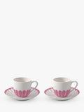 Villeroy & Boch floral porcelain espresso cup and saucer set, 70ml, 2-piece (British brand)