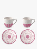 Villeroy & Boch floral porcelain espresso cup and saucer set, 70ml, 2-piece (British brand)