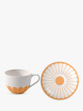 Villeroy & Boch floral porcelain cup and saucer set, 160ml, Soleil (British brand)