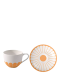 Villeroy & Boch floral porcelain cup and saucer set, 160ml, Soleil (British brand)
