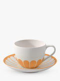 Villeroy & Boch floral porcelain cup and saucer set, 160ml, Soleil (British brand)
