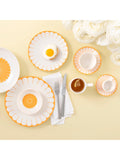 Villeroy & Boch floral porcelain cup and saucer set, 160ml, Soleil (British brand)
