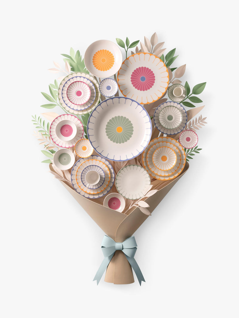 Villeroy & Boch porcelain espresso cup and saucer set with floral design, 70ml, set of two (British brand)