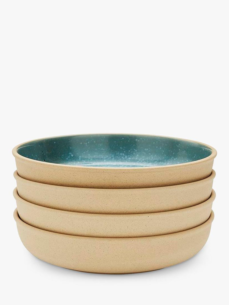 Portmeirion stoneware pasta bowl jade 22.2cm, UK version