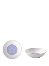 John Lewis Villeroy & Boch Fleur Porcelain Dessert Bowl Set of 2 13cm Bleu- Buy online at McGrocer