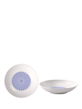 John Lewis Porcelain Pasta Bowl Set of 2, 24cm, Blue Floral Design- Buy online at McGrocer