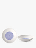 Villeroy & Boch porcelain pasta bowl set of 2, 24cm blue floral pattern (British brand)