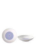 Villeroy & Boch porcelain pasta bowl set of 2, 24cm blue floral pattern (British brand)