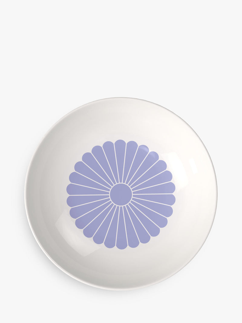 Villeroy & Boch porcelain pasta bowl set of 2, 24cm blue floral pattern (British brand)