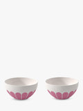 Villeroy & Boch Fleur porcelain cereal bowl in Cassis, set of 2, 14cm (British brand)