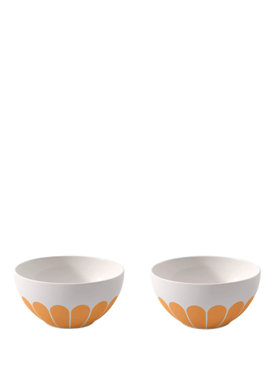 Porzellan-Müslischale, Set mit 2 Stück, 14 cm Durchmesser