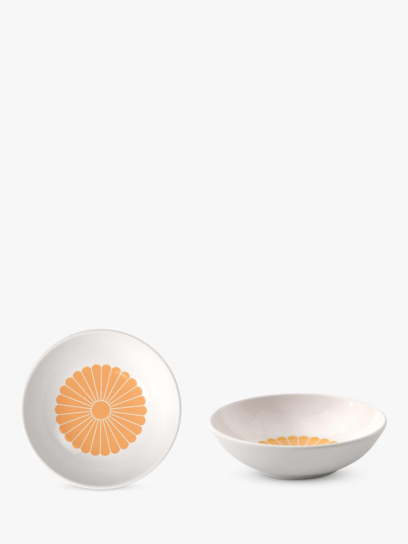 Villeroy & Boch Fleur porcelain dessert bowl Soleil 13cm set of 2 (British brand)
