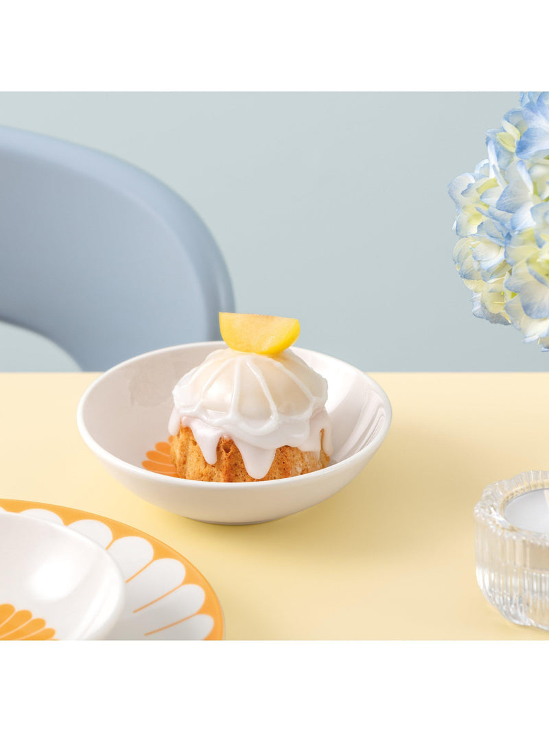 Villeroy & Boch Fleur porcelain dessert bowl Soleil 13cm set of 2 (British brand)