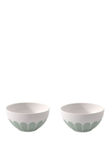 John Lewis Villeroy & Boch Fleur Vert Porcelain Cereal Bowl, Set of 2, 14cm- Buy online at McGrocer