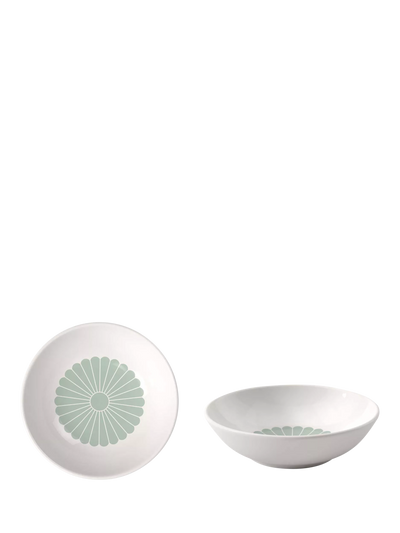 John Lewis Porcelain Dessert Bowl Set of 2, 13cm Diameter, Vert- Buy online at McGrocer