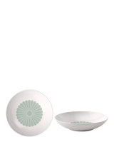 John Lewis Villeroy & Boch Fleur Porcelain Pasta Bowl Vert Porcelain Pasta Bowls Set of 2 24cm- Buy online at McGrocer