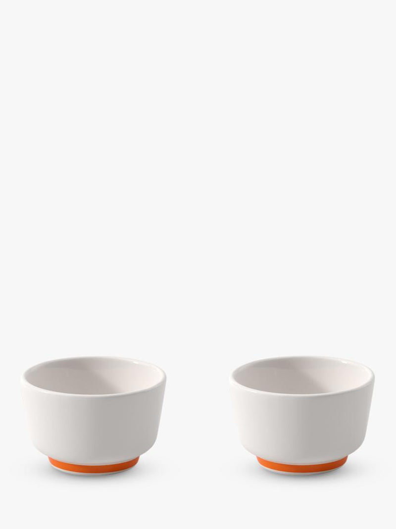 Villeroy & Boch geometric pattern porcelain dip bowls, set of 2, 8cm (British brand)