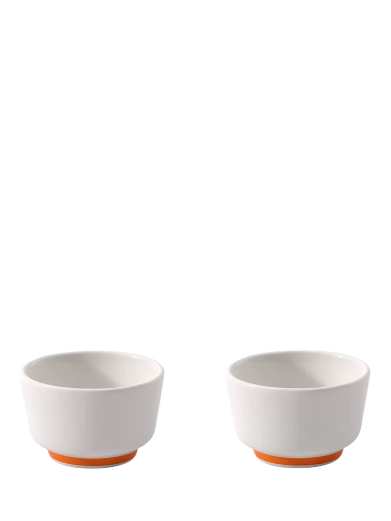 Villeroy & Boch geometric pattern porcelain dip bowls, set of 2, 8cm (British brand)