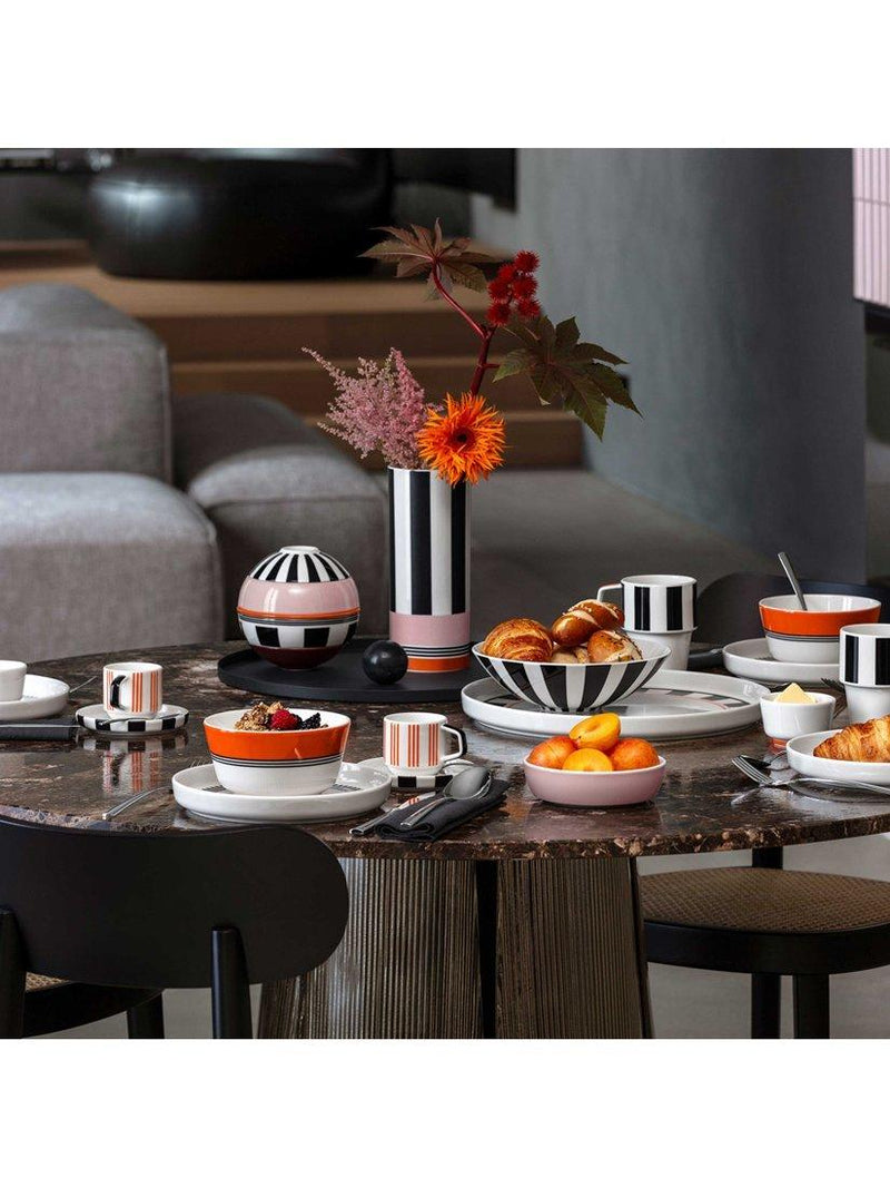 Villeroy & Boch geometric pattern porcelain dip bowls, set of 2, 8cm (British brand)
