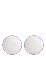 John Lewis Villeroy & Boch Fleur Porcelain Breakfast Plates, Bleu, Set of 2, 21cm- Buy online at McGrocer