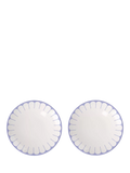 Villeroy & Boch Fleur Bleu porcelain breakfast plates 21cm (British brand)