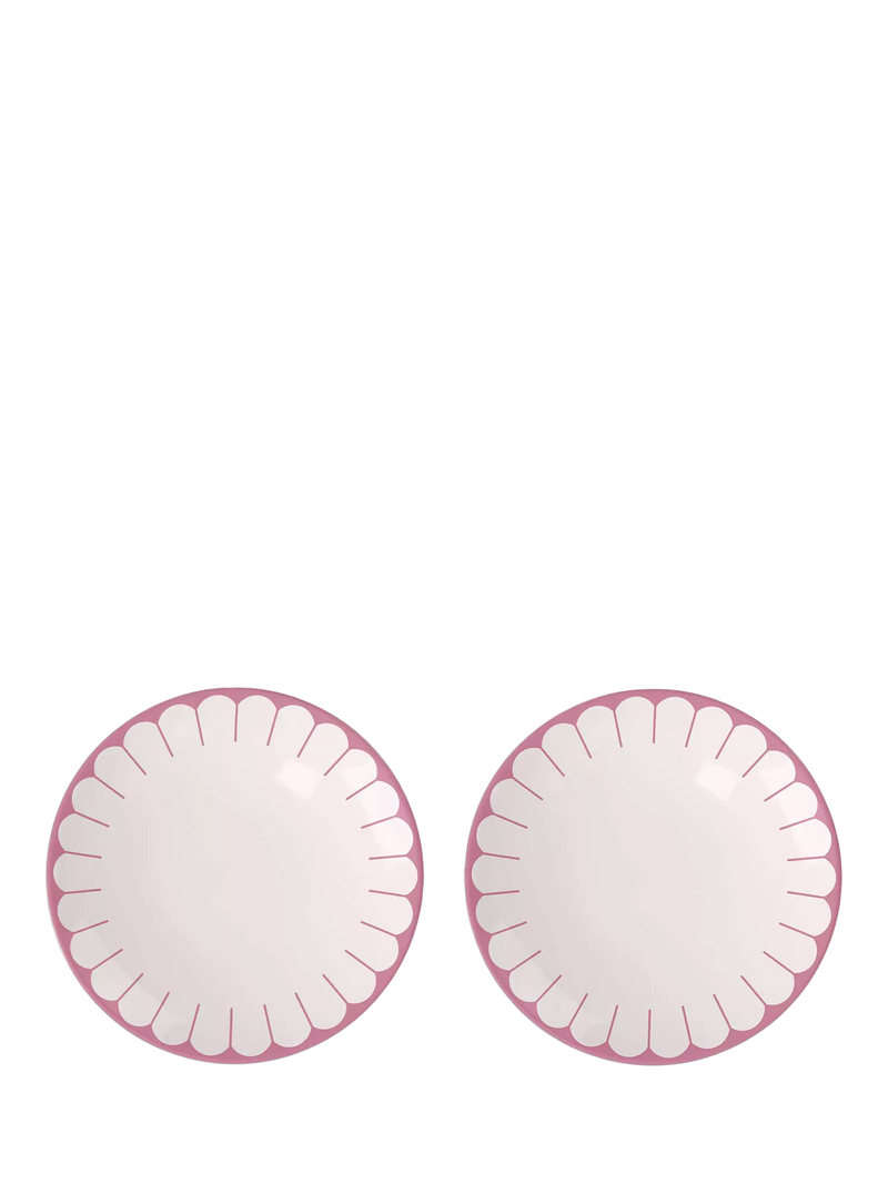 Villeroy & Boch Fleur porcelain breakfast plate set 21cm, imported from the UK