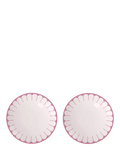 Villeroy & Boch Fleur porcelain breakfast plate set 21cm, imported from the UK