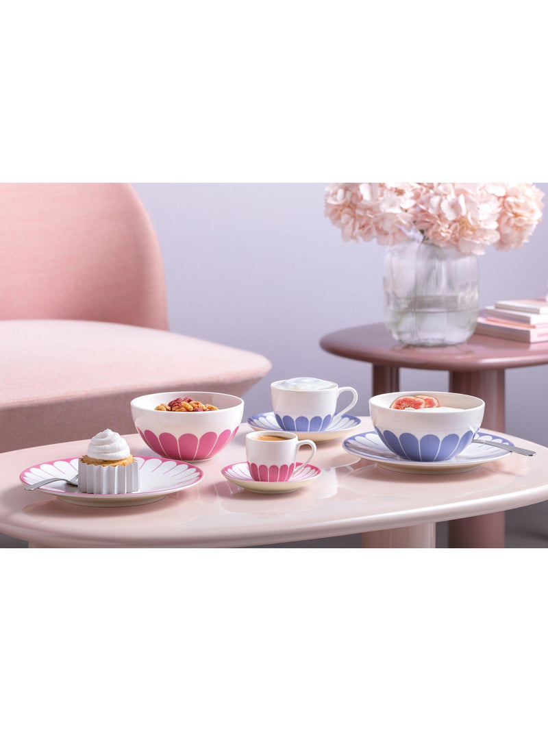 Villeroy & Boch Fleur porcelain breakfast plate set 21cm, imported from the UK