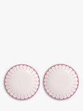 Villeroy & Boch Fleur porcelain dinner plate set of 2, 26cm in Cassis (British brand)