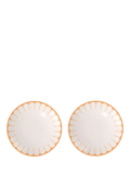 Villeroy & Boch porcelain breakfast plates with floral design, set of 2, 21cm diameter (British brand)