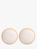 Villeroy & Boch porcelain breakfast plates with floral design, set of 2, 21cm diameter (British brand)