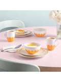 Villeroy & Boch porcelain breakfast plates with floral design, set of 2, 21cm diameter (British brand)