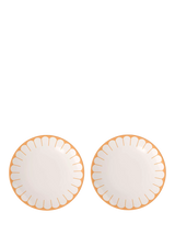 John Lewis Porcelain Dinner Plate with Floral Design, Set of 2, 26cm, Soleil- Buy online at McGrocer