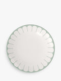 Villeroy & Boch green floral porcelain dinner plates, set of two, 26cm (British brand)