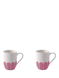 Villeroy & Boch porcelain mug set of 2 with floral design, 290ml, Cassis (British brand)