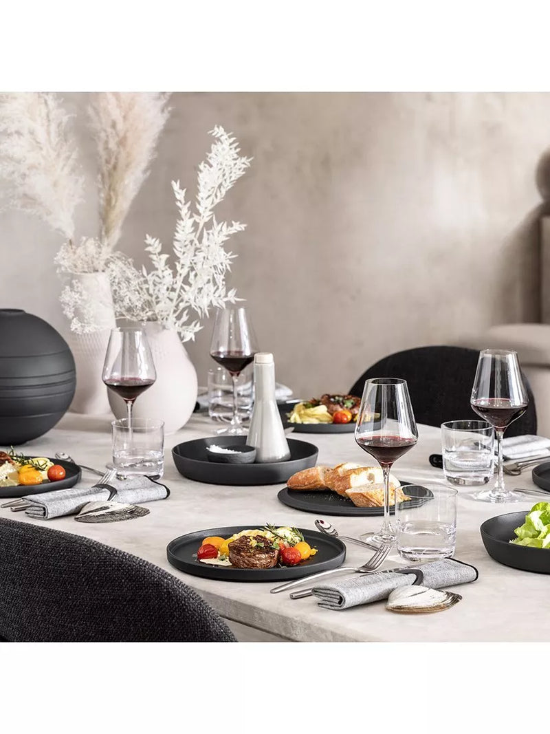 Villeroy & Boch La Boule porcelain dinnerware 7-piece black, imported from the UK