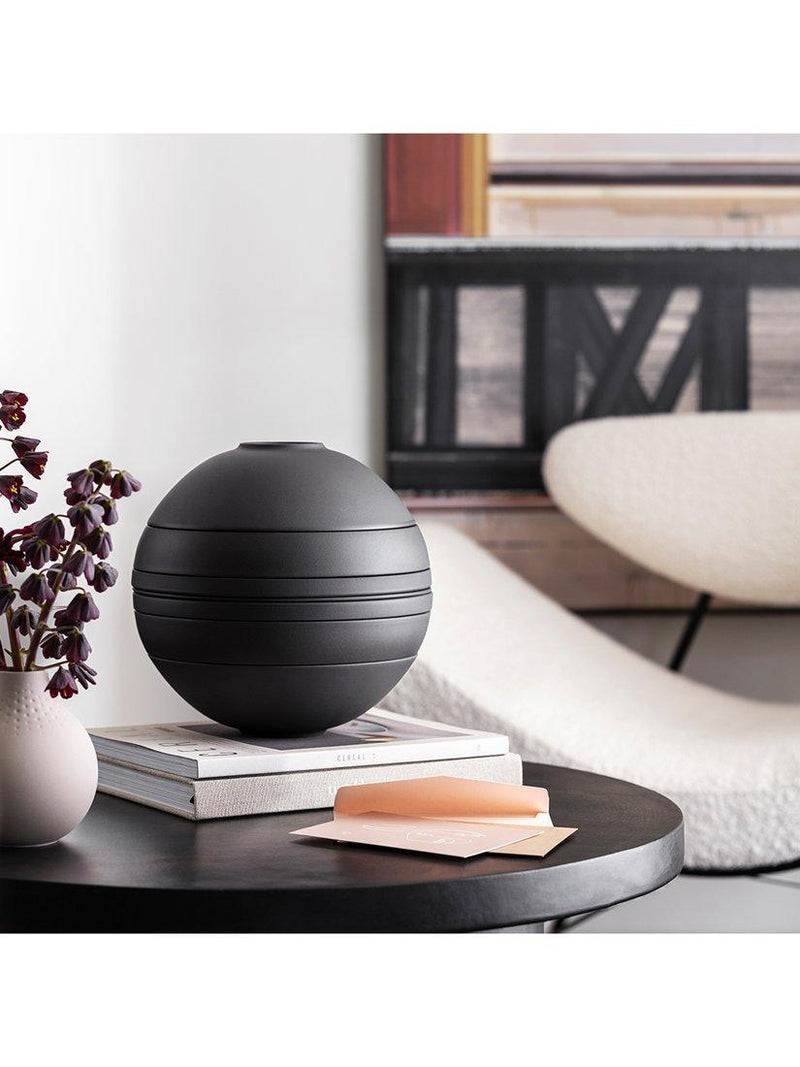 Villeroy & Boch La Boule porcelain dinnerware 7-piece black, imported from the UK