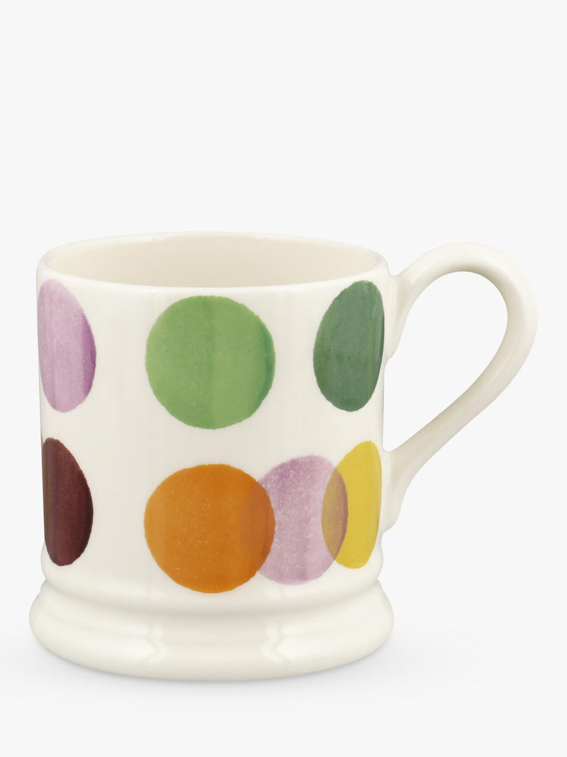 Half Pint Earthenware Mug with Carrot and Beet Colour Palette, 300ml