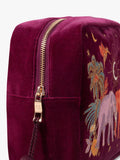 Elizabeth Scarlett elephant wash bag in ruby, imported from the UK