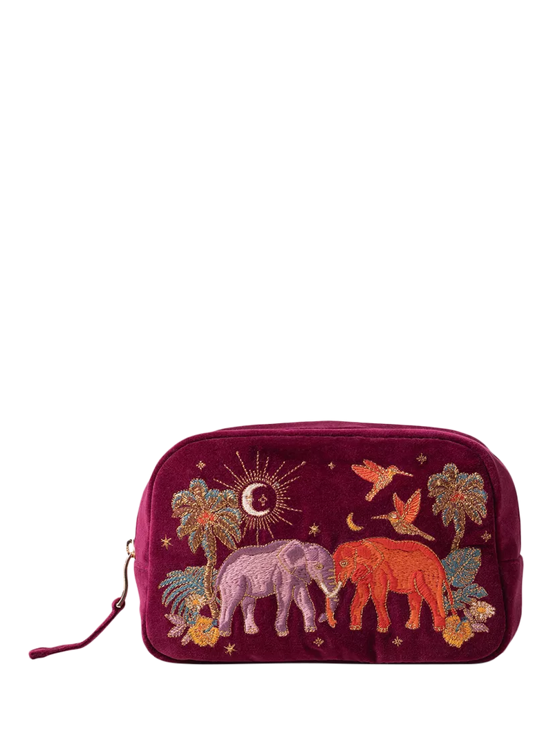 Elizabeth Scarlett Elephant Makeup Bag Ruby - British product