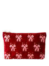 John Lewis Elizabeth Scarlett Dazzling Bow Pouch, Pink- Buy online at McGrocer