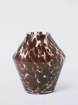 John Lewis John Lewis Angular Confetti Glass Vase, Brown, 20cm- Buy online at McGrocer