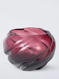 John Lewis twist optic glass vase pink 11cm, imported from the UK
