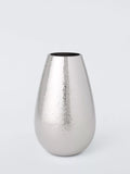John Lewis hammered mirror glass vase 20cm, imported from the UK